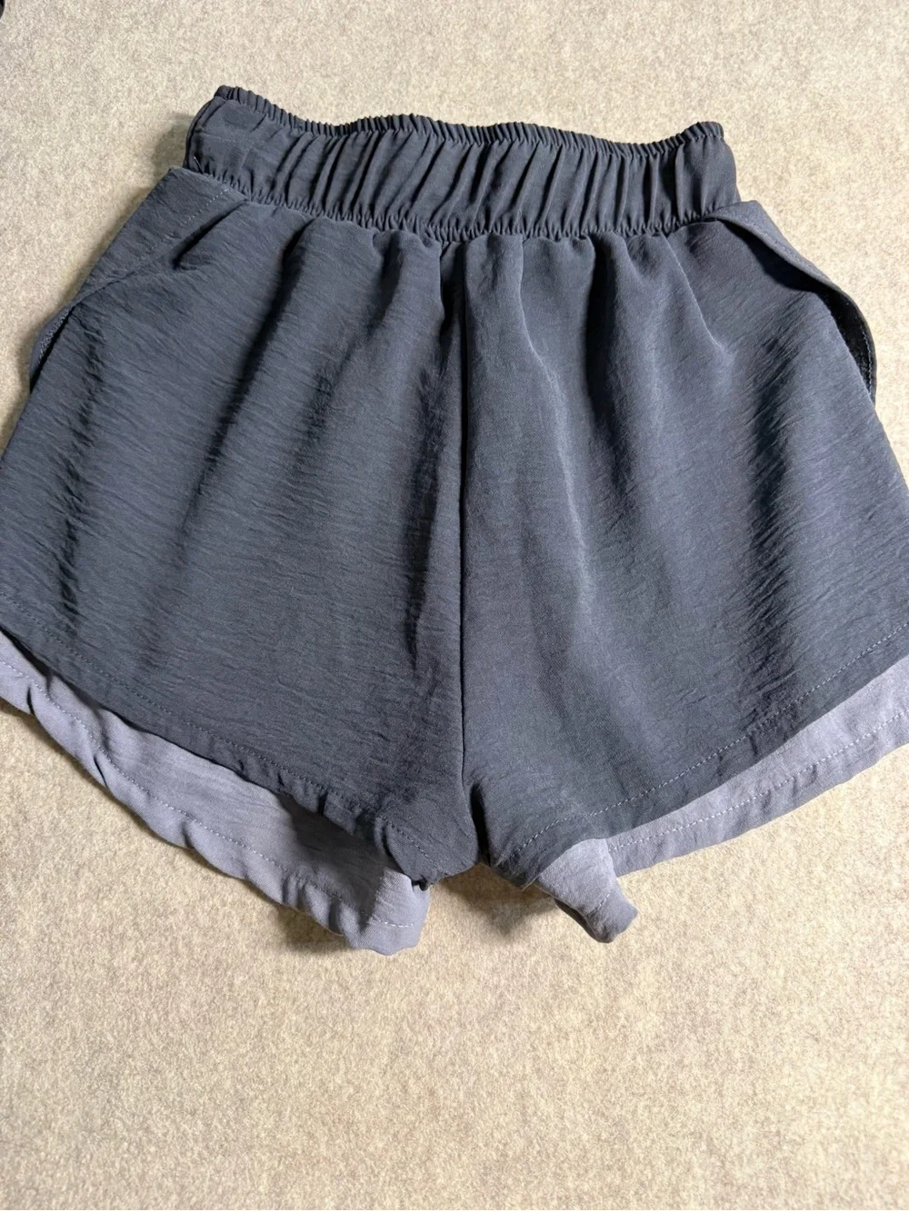 Altar'd State Gray Layered Athletic Shorts